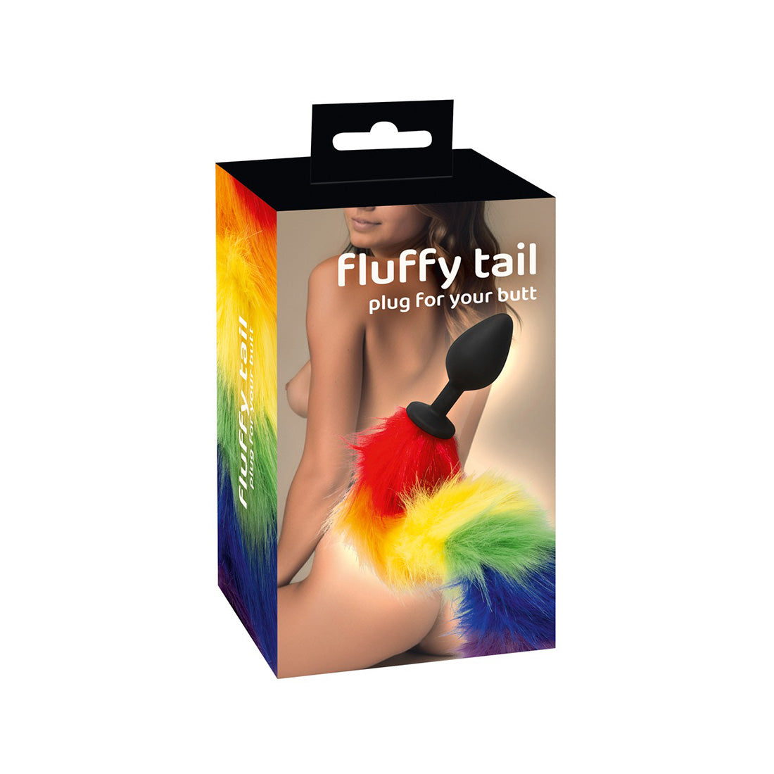 Cauda Fluffy Plug Rainbow