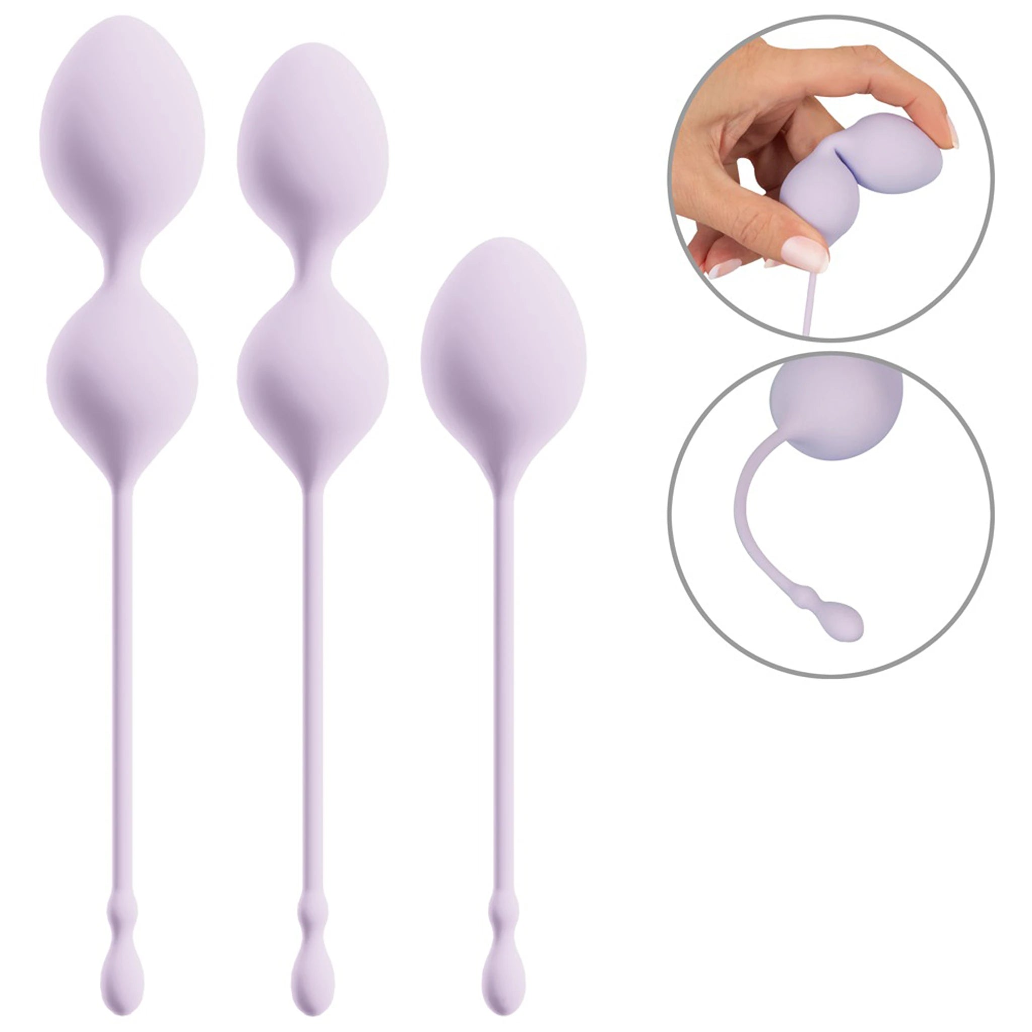Kit de Bolas de Ben Wa em Silicone ELORIN Love Ball (3 Unidades)