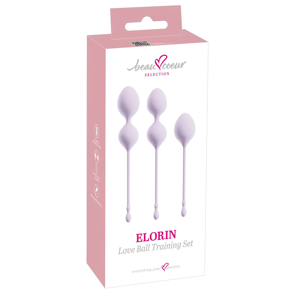 Kit de Bolas de Ben Wa em Silicone ELORIN Love Ball (3 Unidades)