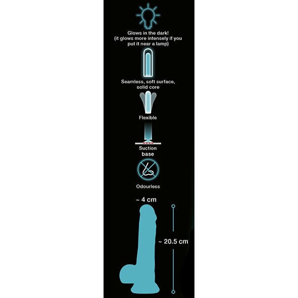Dildo Glow In The Dark Fluorescente