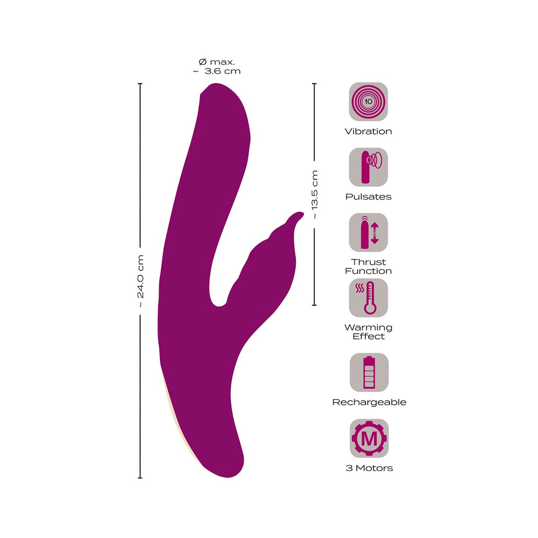Vibrador 4 Function