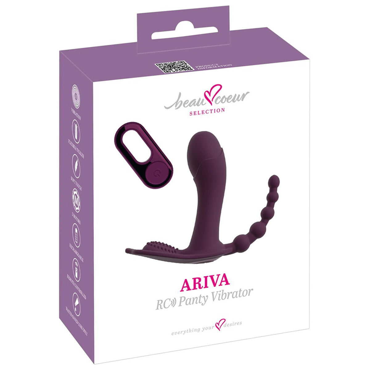Vibrador de Cueca com Comando ARIVA RC