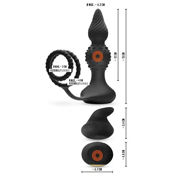 Plug Anal com Anéis Penianos