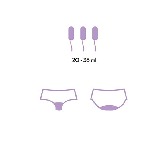 CUECA MENSTRUAL PRETO DISCREET