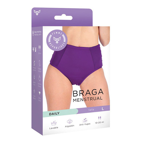 CUECA MENSTRUAL LILA ROXA DAILY