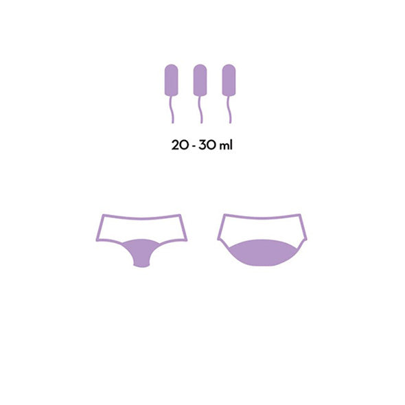 CUECA MENSTRUAL PRETA DISCREET