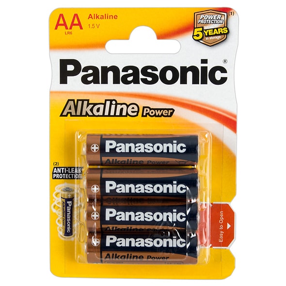 Pilhas alcalinas 1.5V (4 UN)