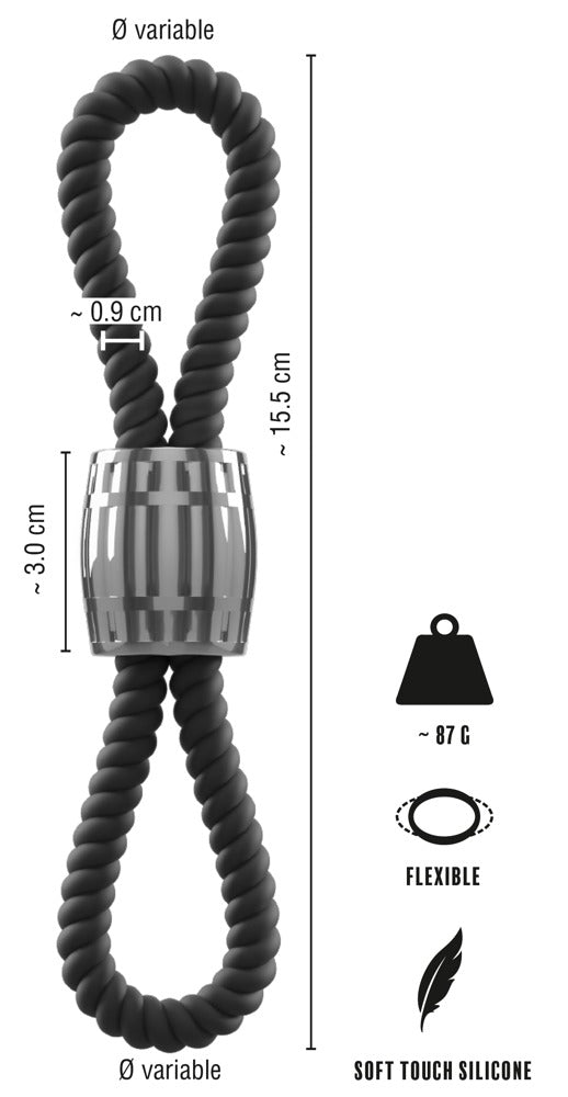 Cock Strap de Corda c/ Laços