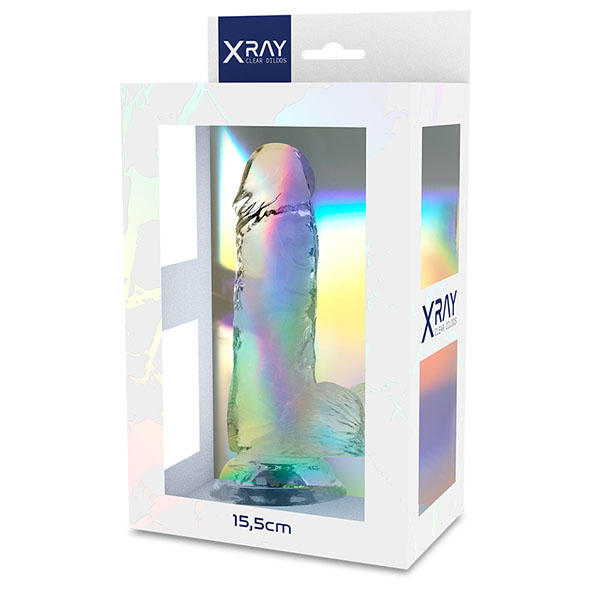 Dildo Jelly Com Escroto Xray - 15,5 cm