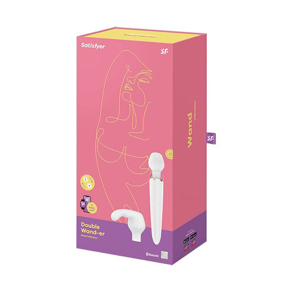 Double Wand-er App Satisfyer - Branco