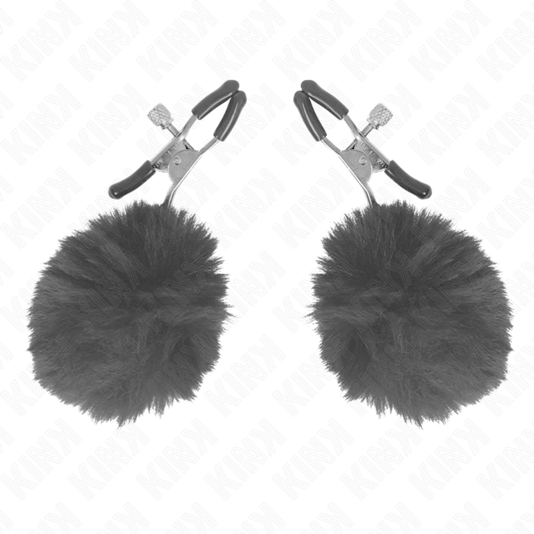 Pinças Para Mamilos Com Pompom Preto