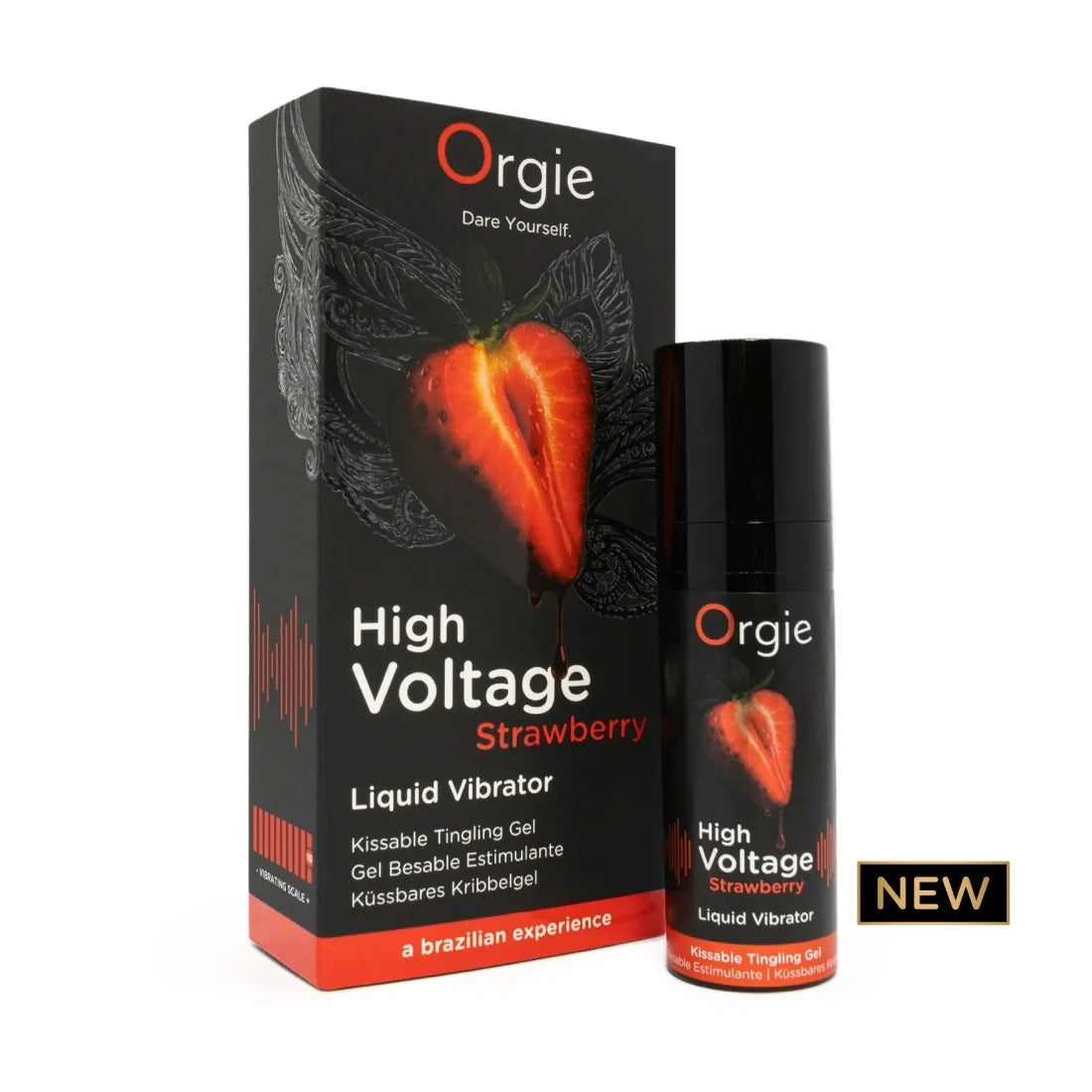 Vibrador Líquido Orgie High Voltage - Morango