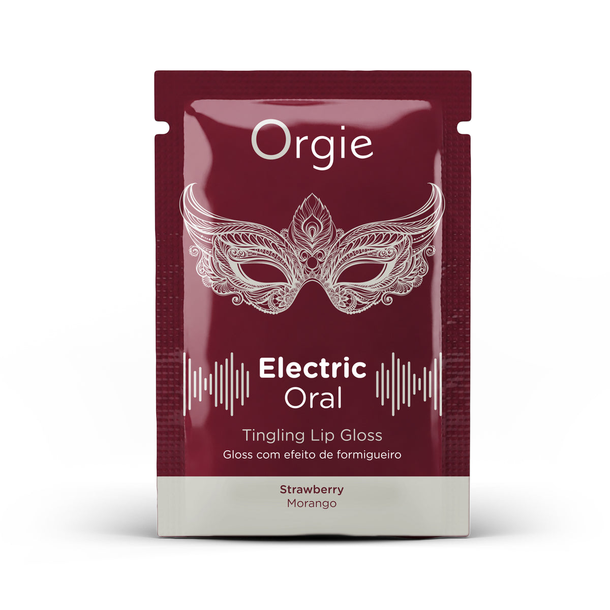 Gloss Estimulante Labial Orgie Electric Oral Morango - Dose única