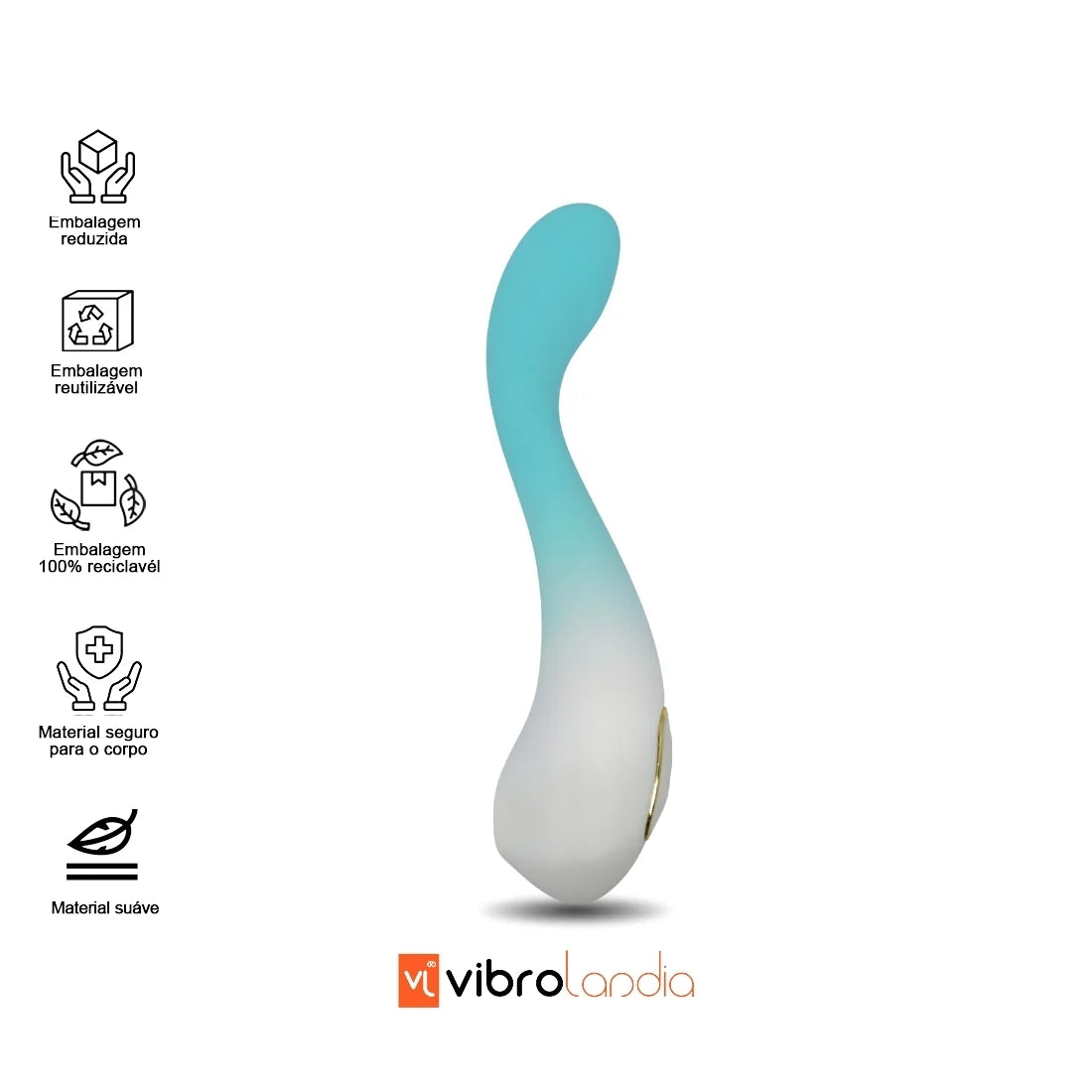 Vibrador Nessie Turquoise (+ Sugador)