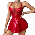 Vestido Latex com Body Embutido Vermelho