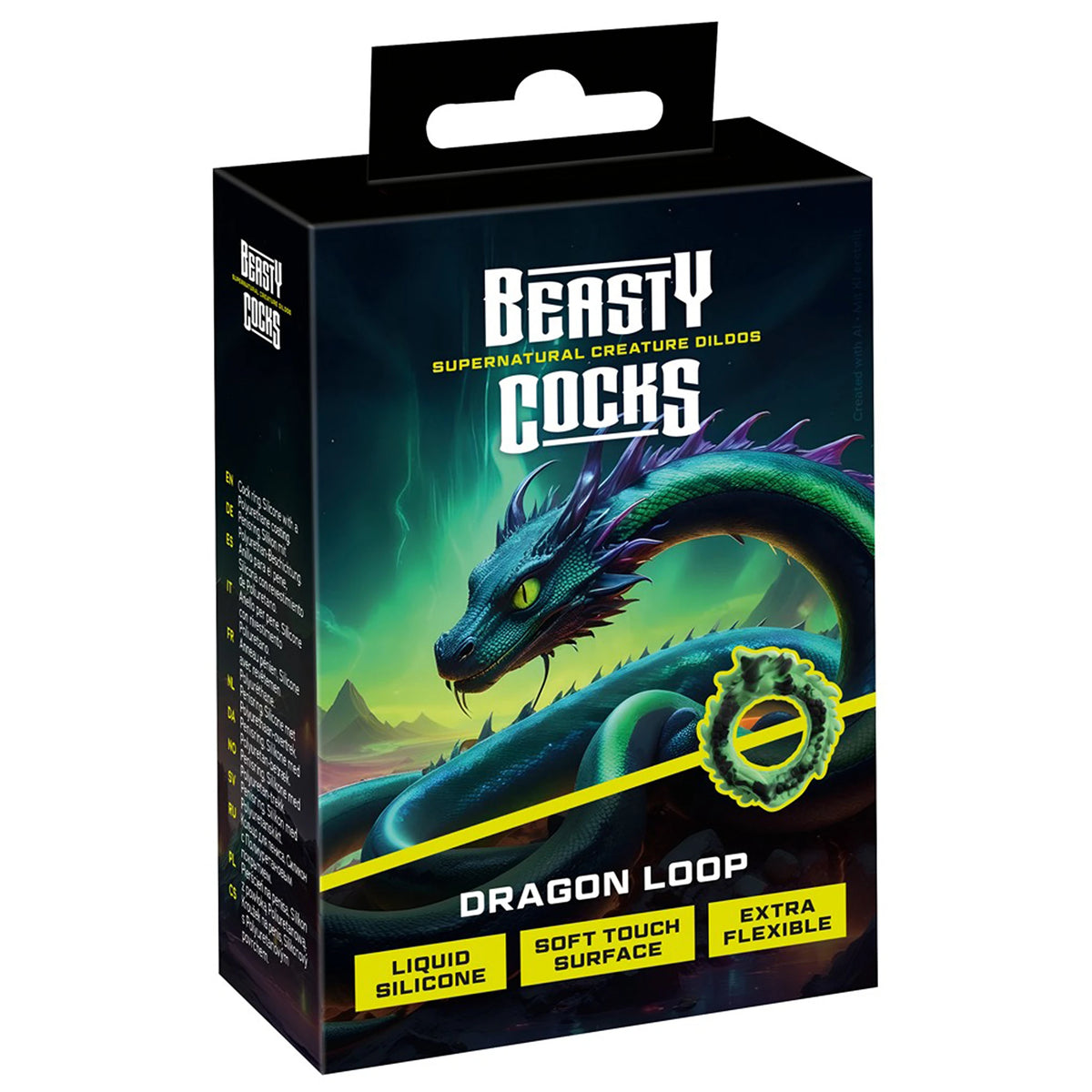 Anel Peniano Dragon Loop em Silicone Líquido