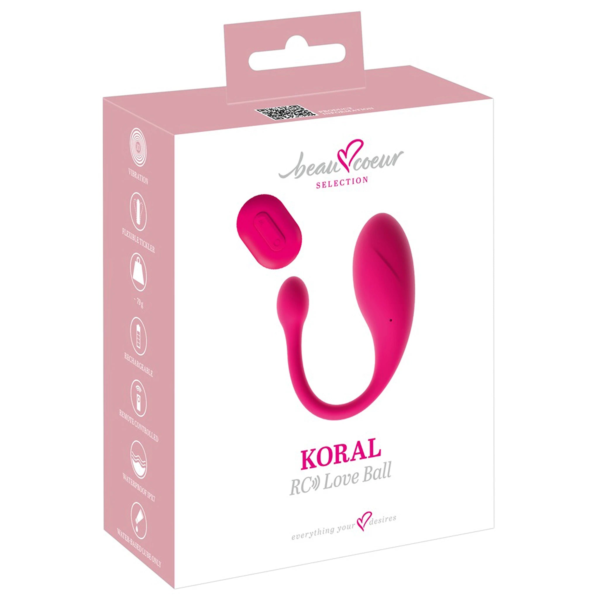 Bola de Ben Wa Vibratória de Silicone com Comando