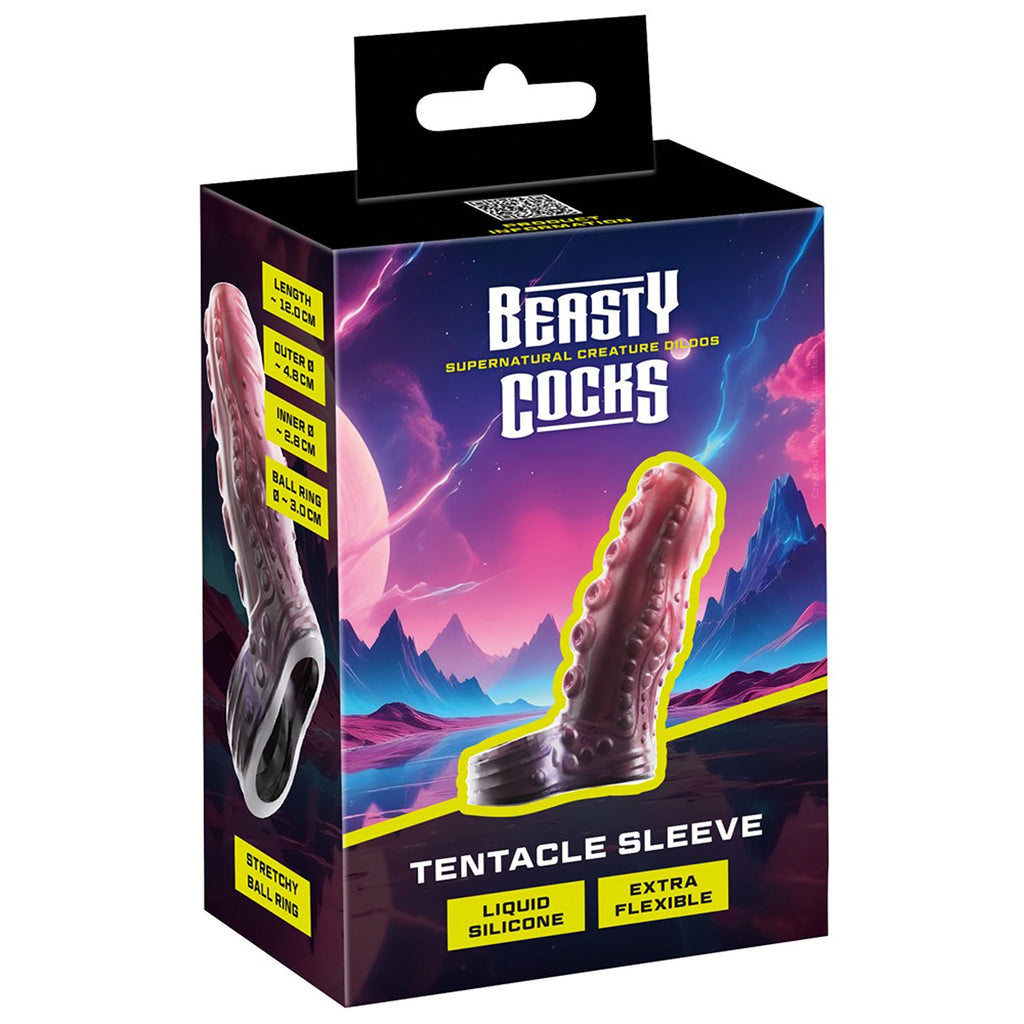 Capa Peniana Aberta com Anel Escrotal Tentacle Sleeve