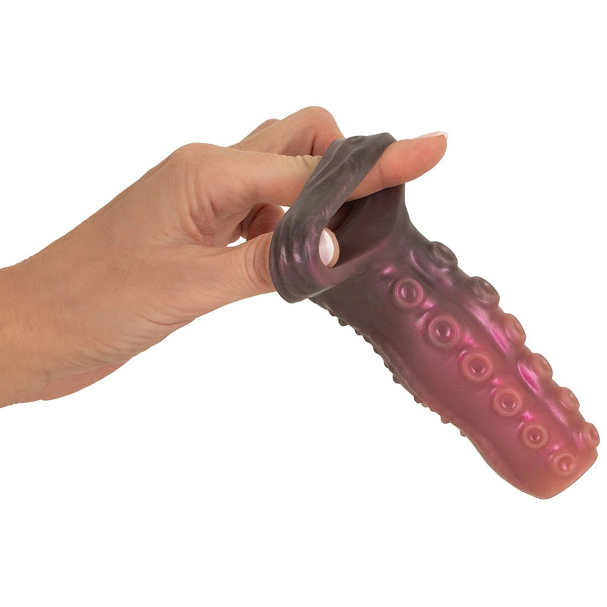 Capa Peniana Aberta com Anel Escrotal Tentacle Sleeve