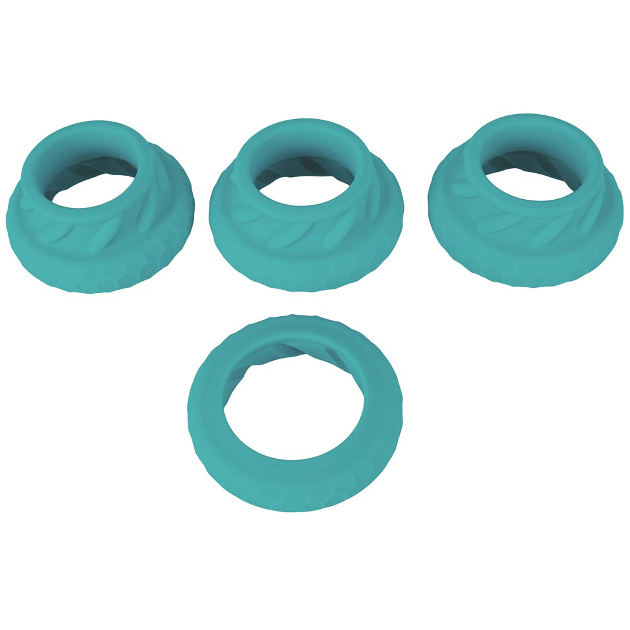Conjunto de Anéis Penianos Multifunções 3 em 1