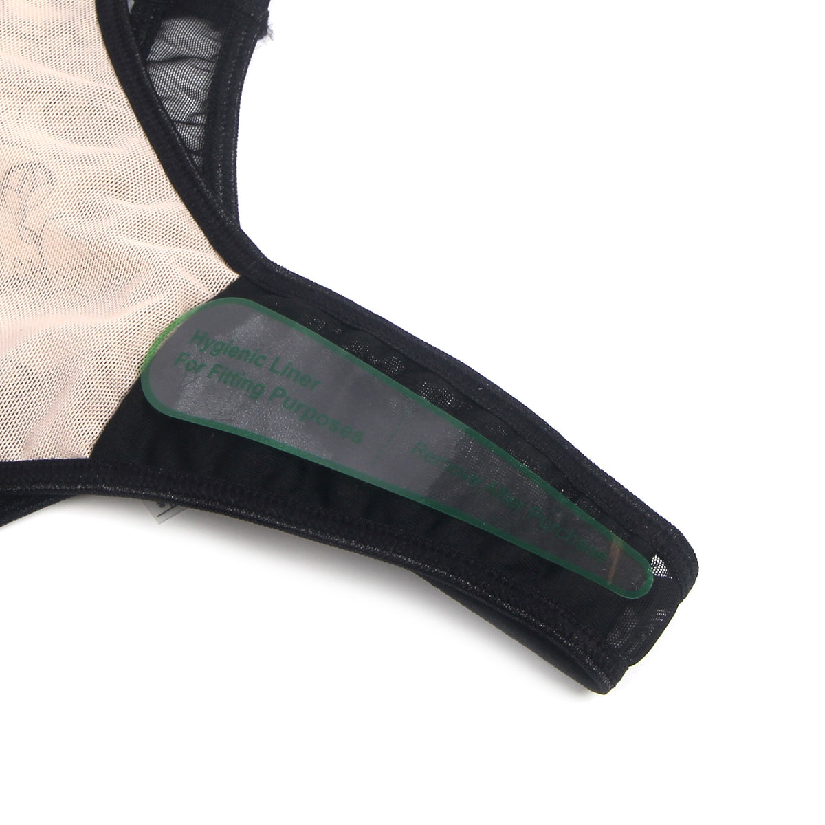 Conjunto de Lingerie Preto em Renda com Ligas - Tamanho M