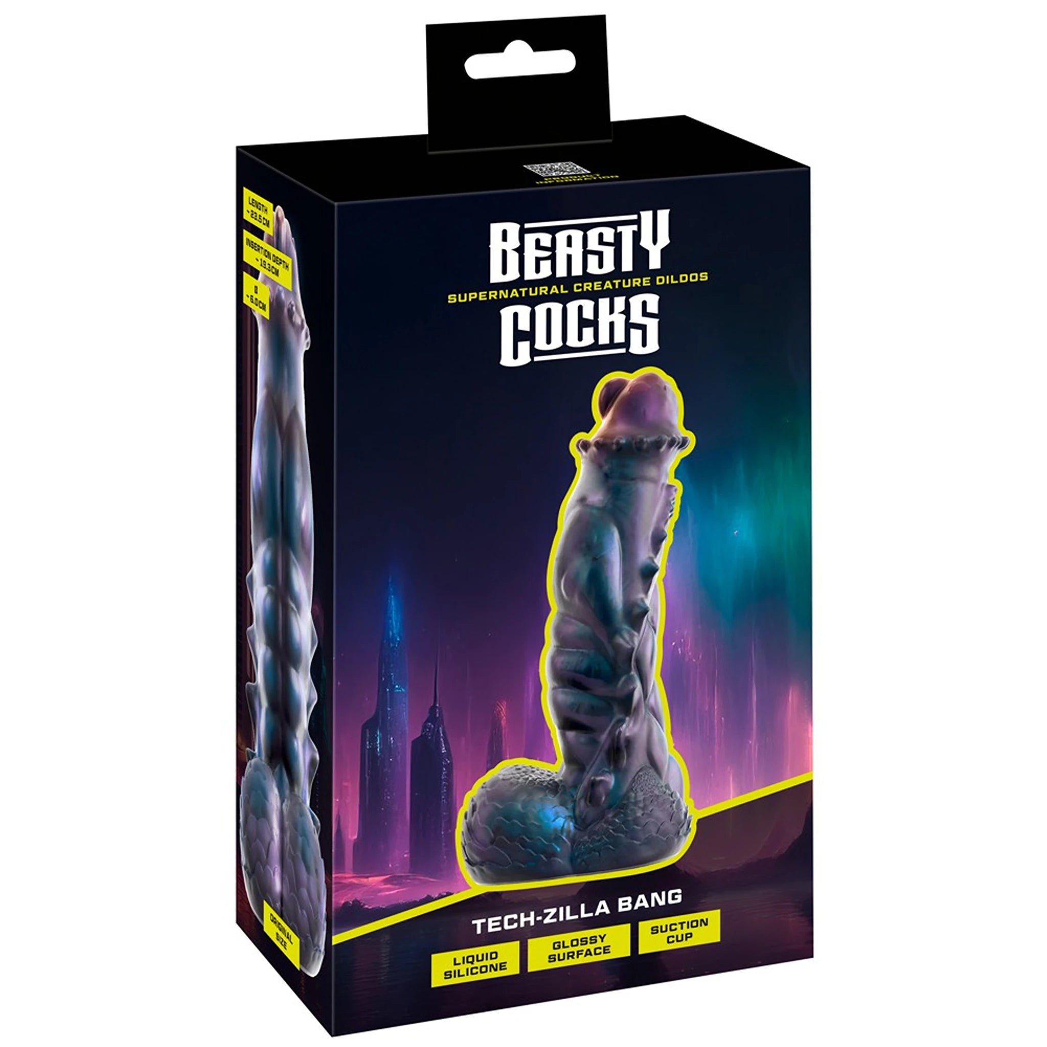 Dildo de Fantasia com Ventosa Tech-Zilla Bang