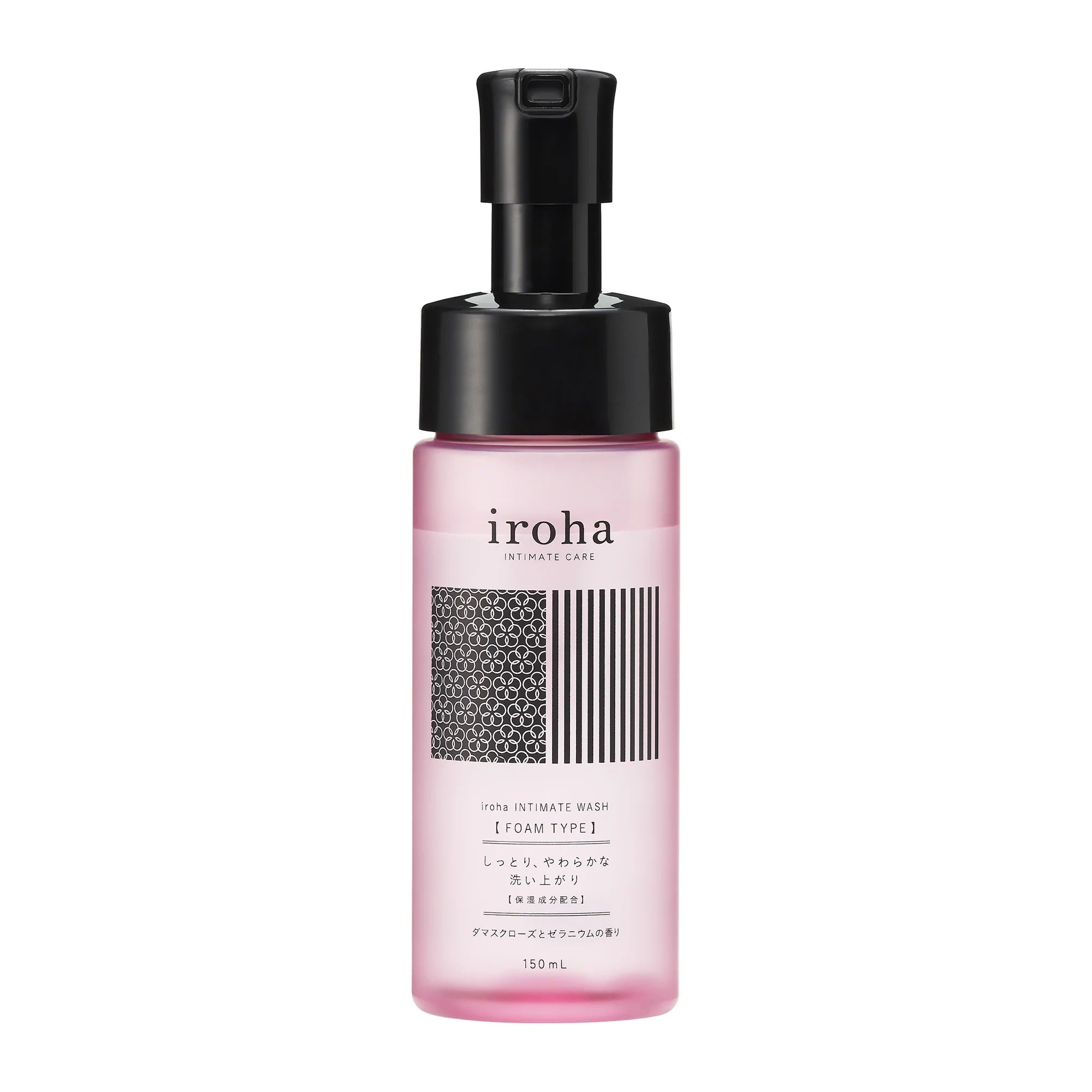 Espuma de Lavagem Íntima iroha Damask Rose & Geranium - 150ml