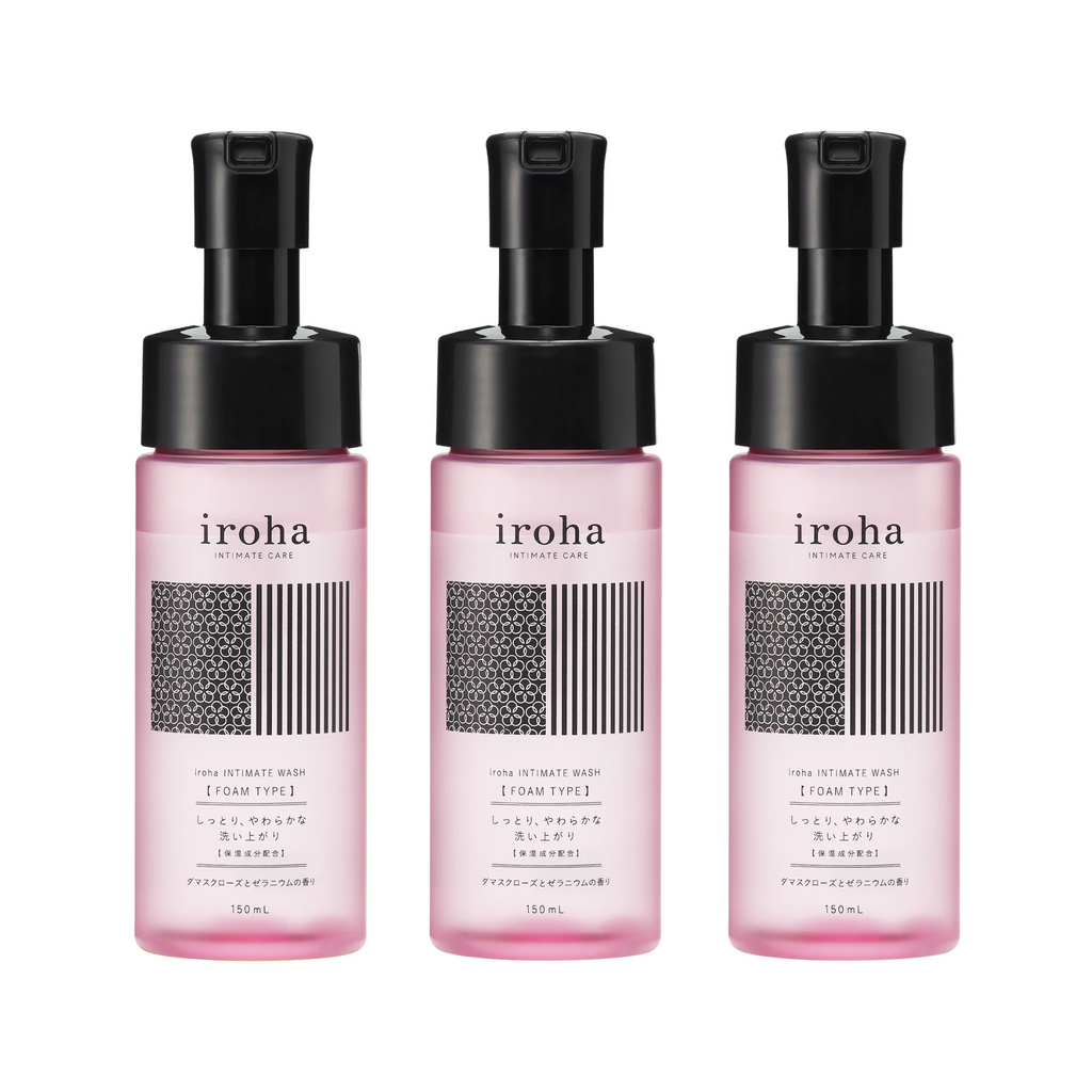 Espuma de Lavagem Íntima iroha Damask Rose & Geranium - 150ml