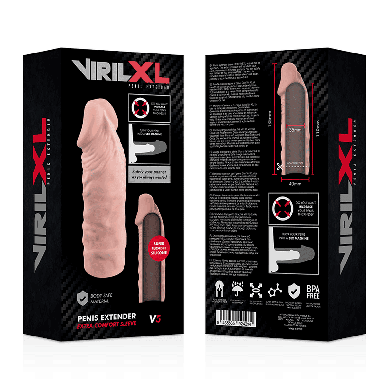 Manga Extensora de Pénis V5 VIRILXL - Natural