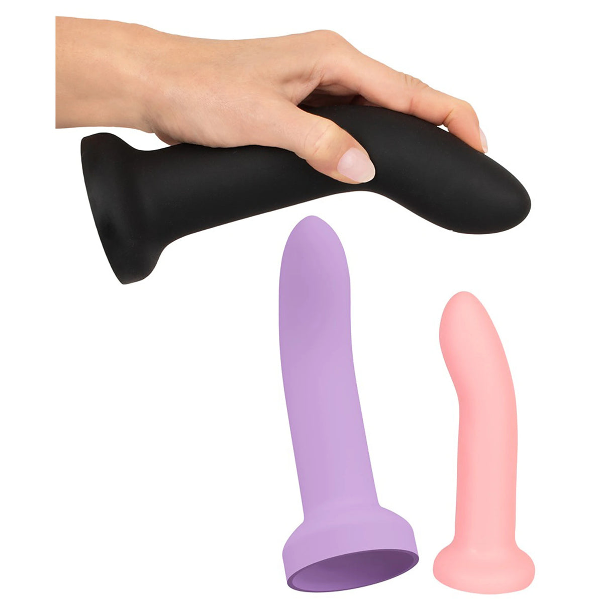 Kit Strap-On Arnês Ajustável com 3 Dildos de Ventosa
