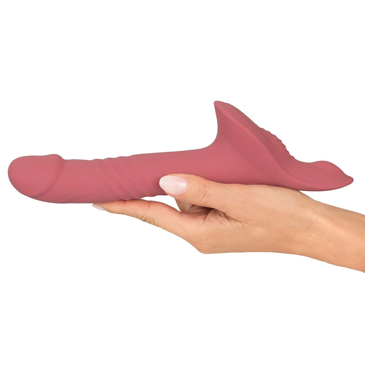 Kit Strap-On Tanga Rosa com Vibrador de Vaivém e Comando