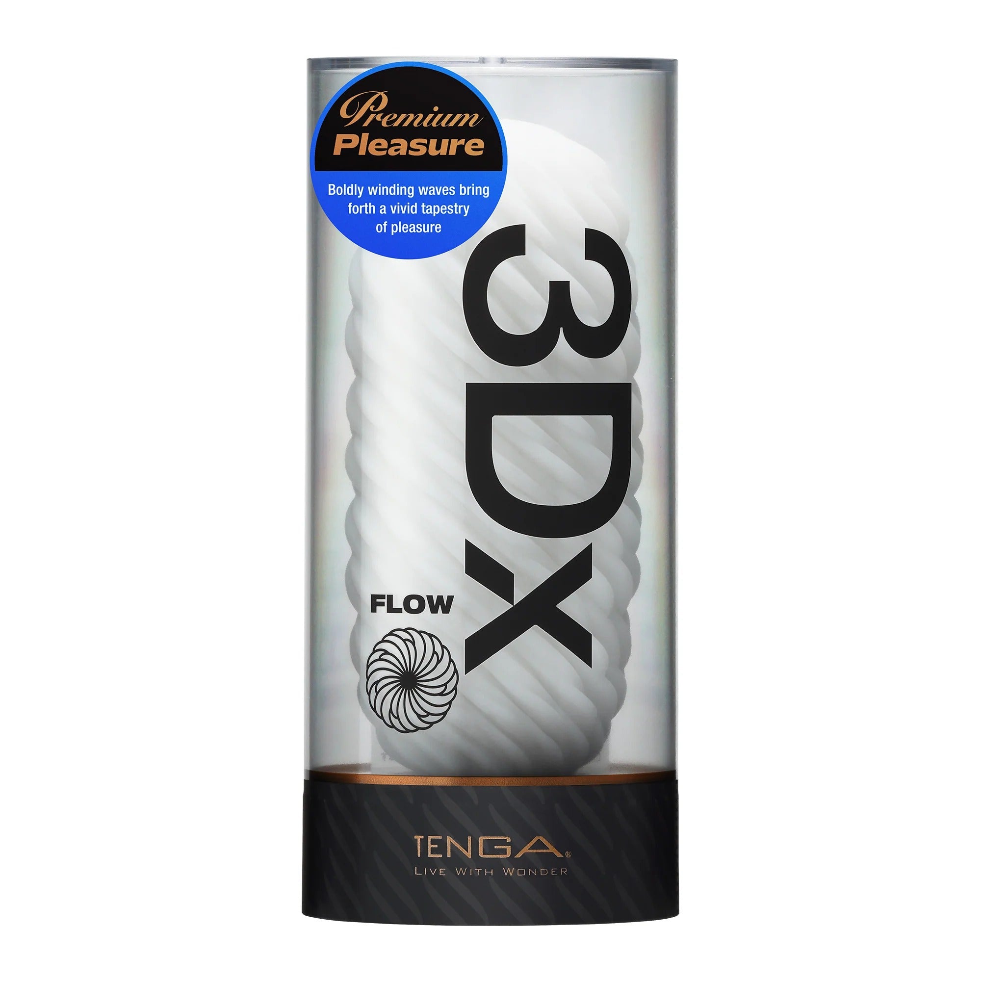 Masturbador Masculino Reutilizável TENGA 3Dx FLOW