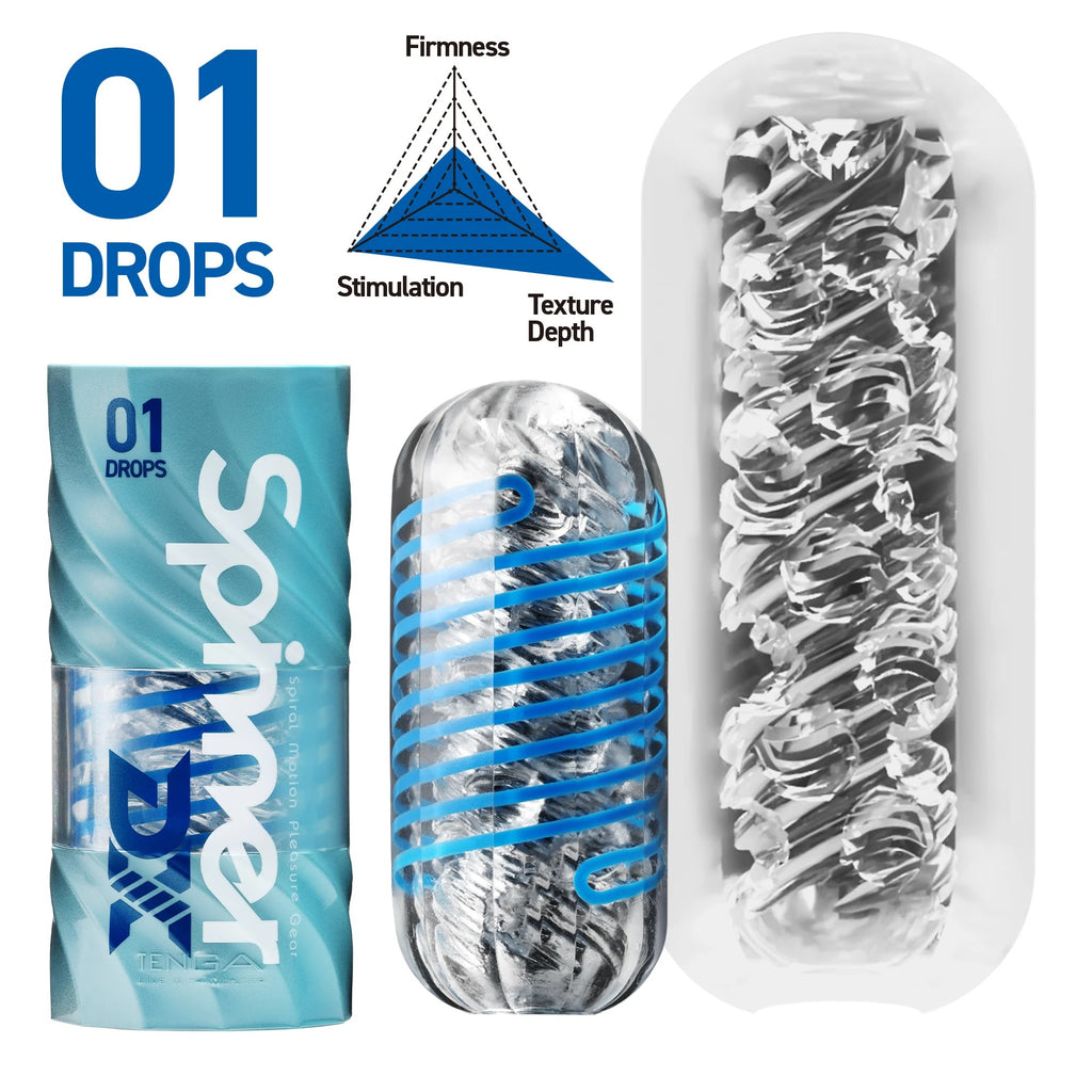 Masturbador Reutilizável Tenga Spinner DX 01 Drops