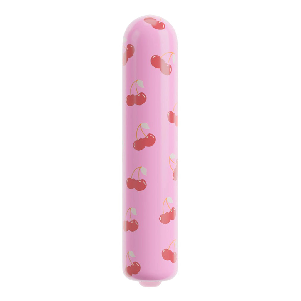 Mini Vibrador em Forma de Cereja Rosa (8,7 cm)