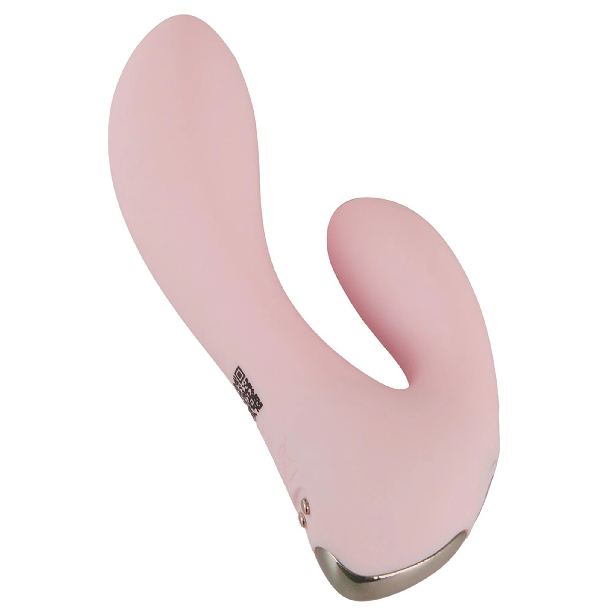 Mini Vibrador Rabbit de Silicone com Dupla Estimulação Rosa (14 cm)