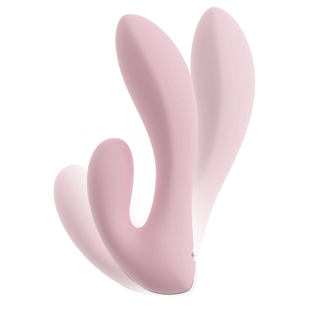 Mini Vibrador Rabbit de Silicone com Dupla Estimulação Rosa (14 cm)