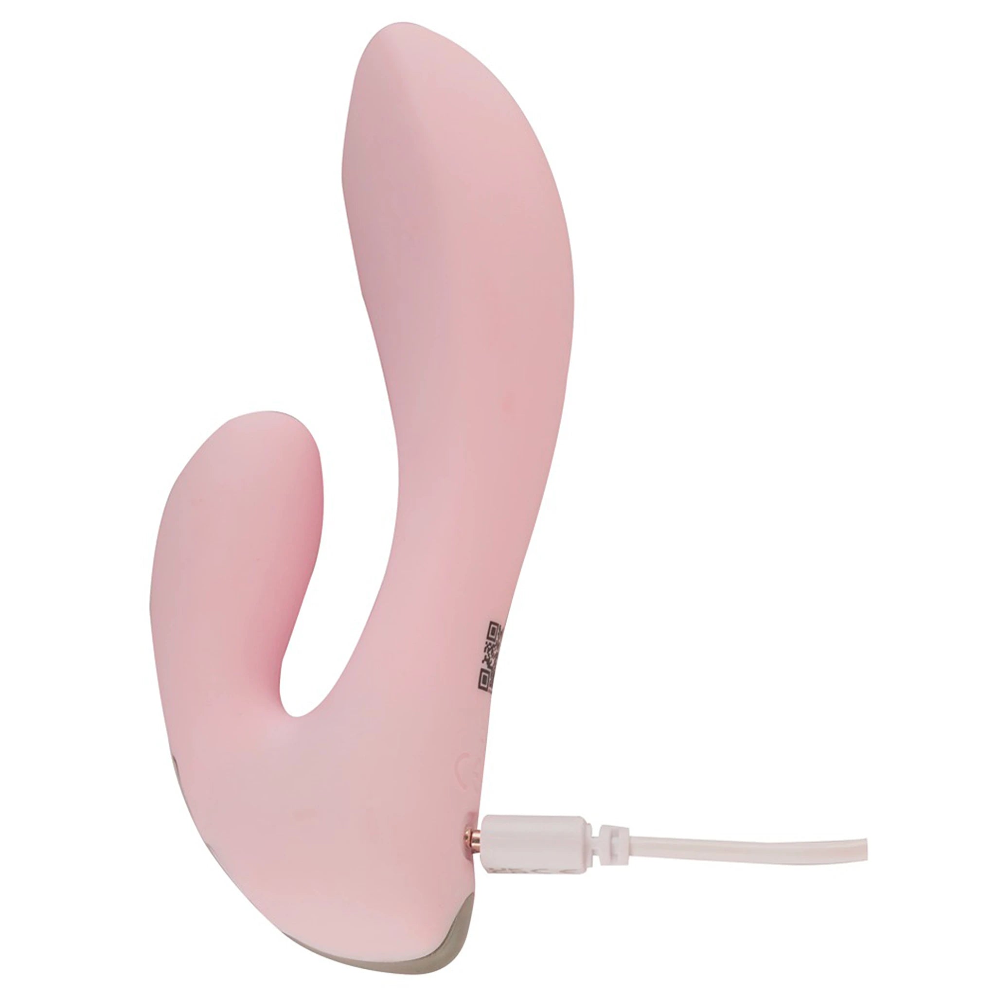 Mini Vibrador Rabbit de Silicone com Dupla Estimulação Rosa (14 cm)