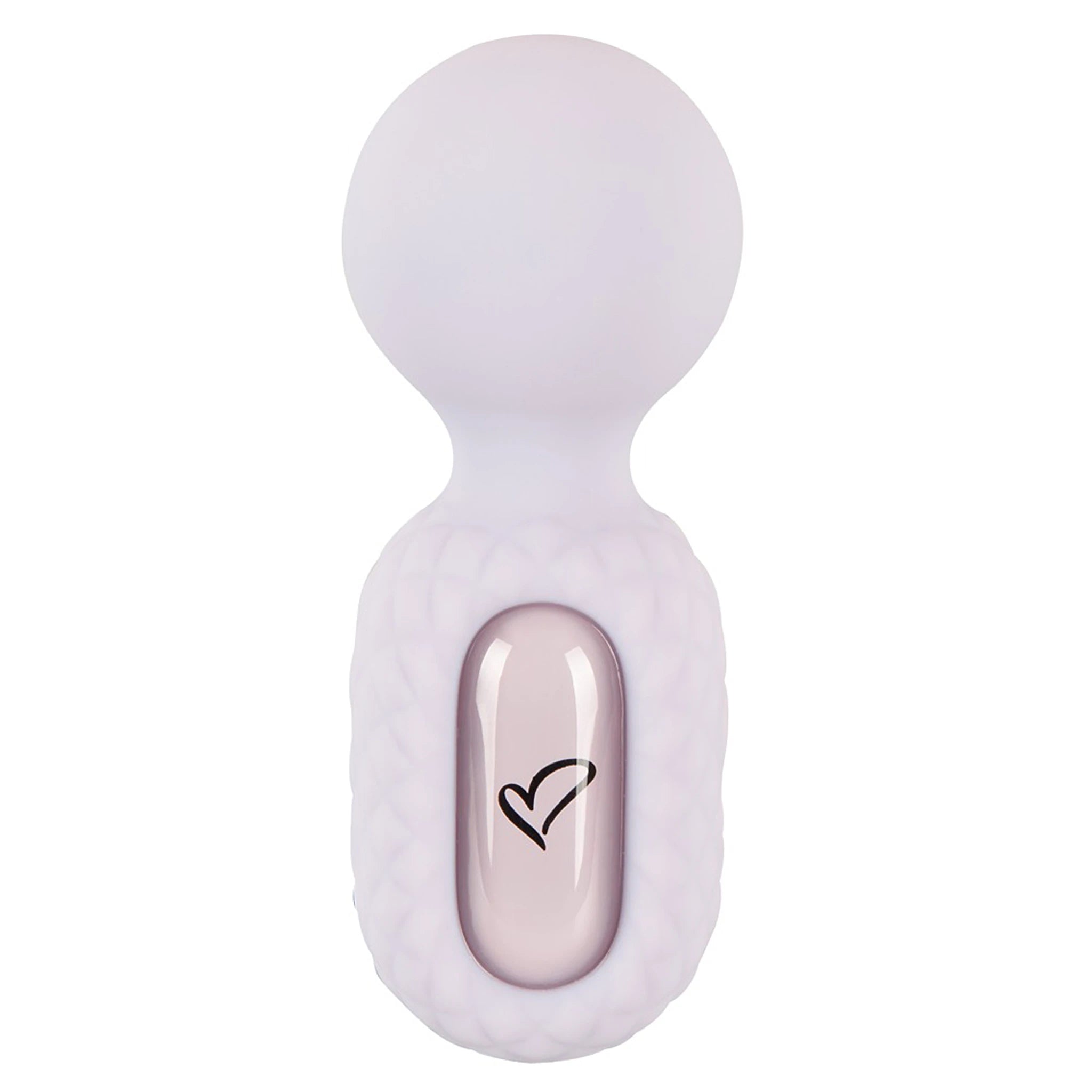Mini Vibrador Massajador Wand de Silicone Roxo (11,4 cm)