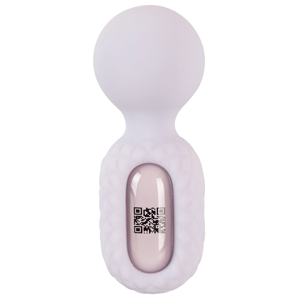 Mini Vibrador Massajador Wand de Silicone Roxo (11,4 cm)