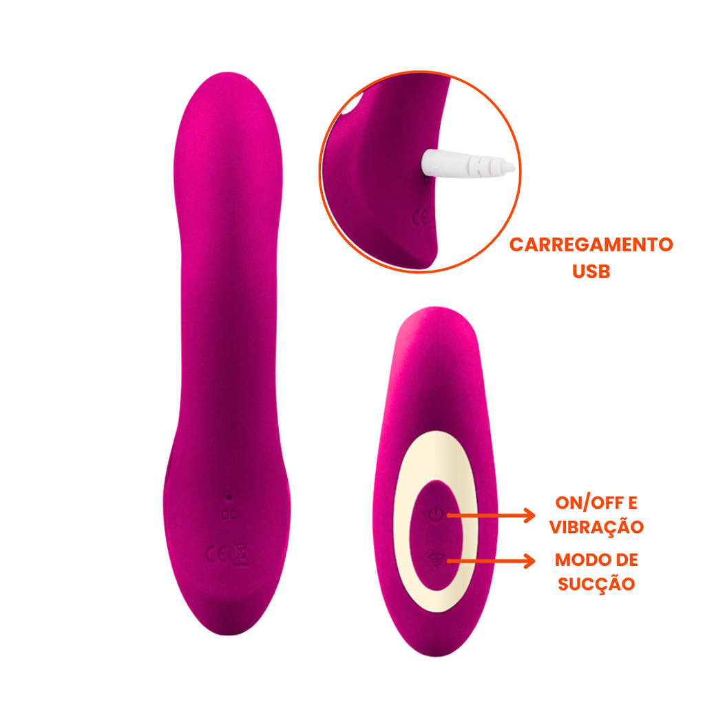 Vibrador Sugador Pati