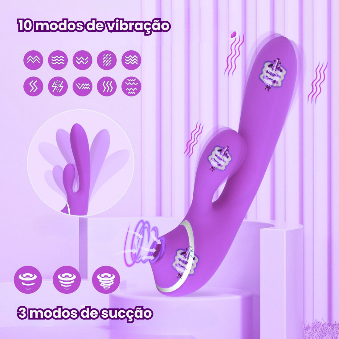 Vibrador 3 em 1 Lily