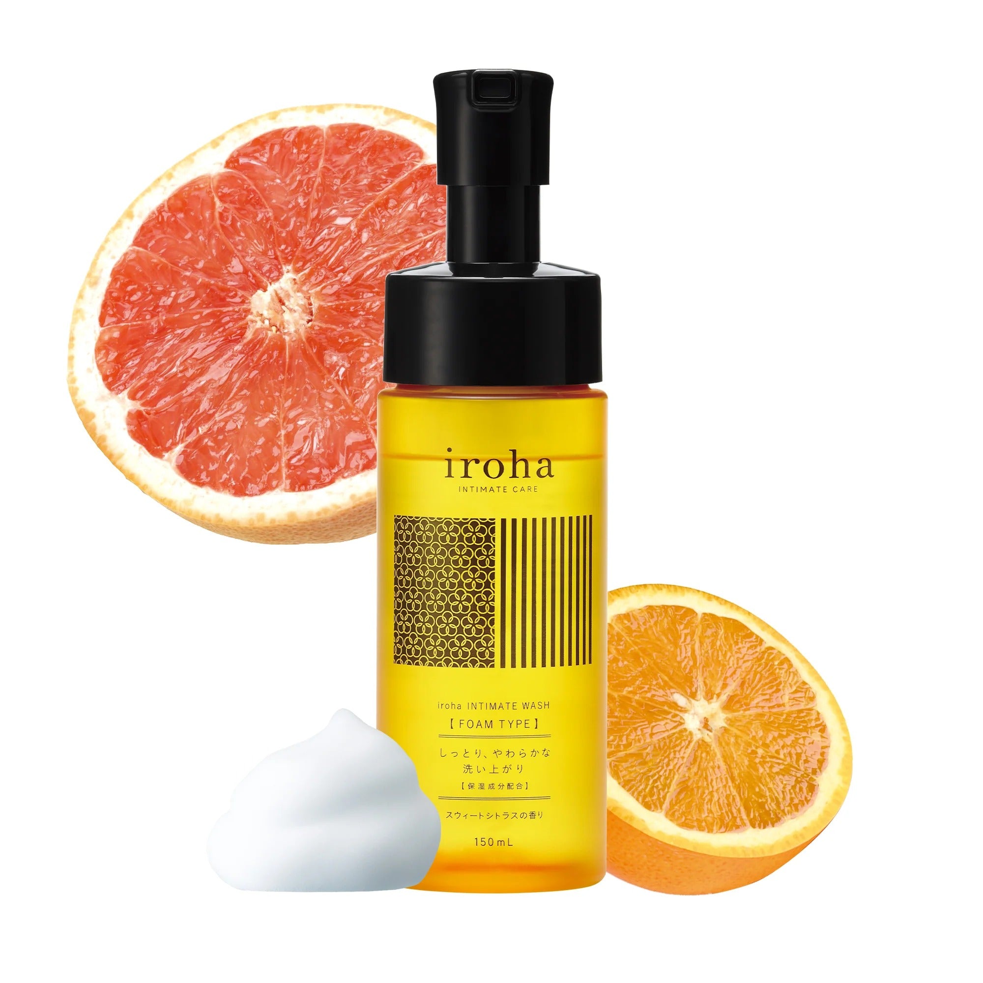 Sabonete Íntimo em Espuma iroha Sweet Citrus (150ml)