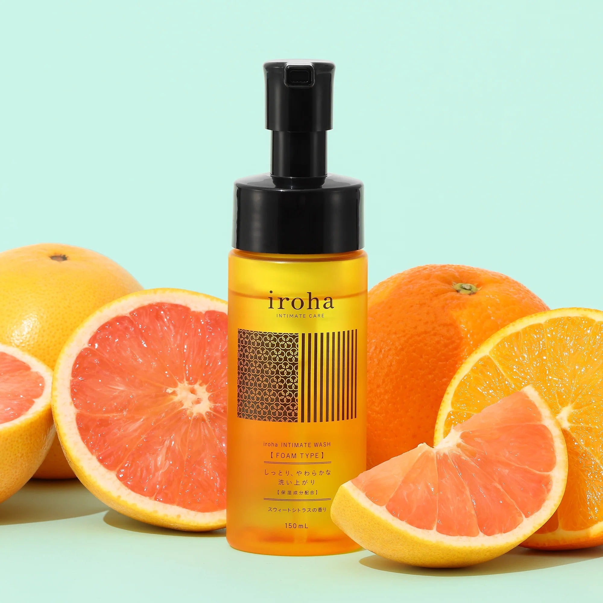 Sabonete Íntimo em Espuma iroha Sweet Citrus (150ml)