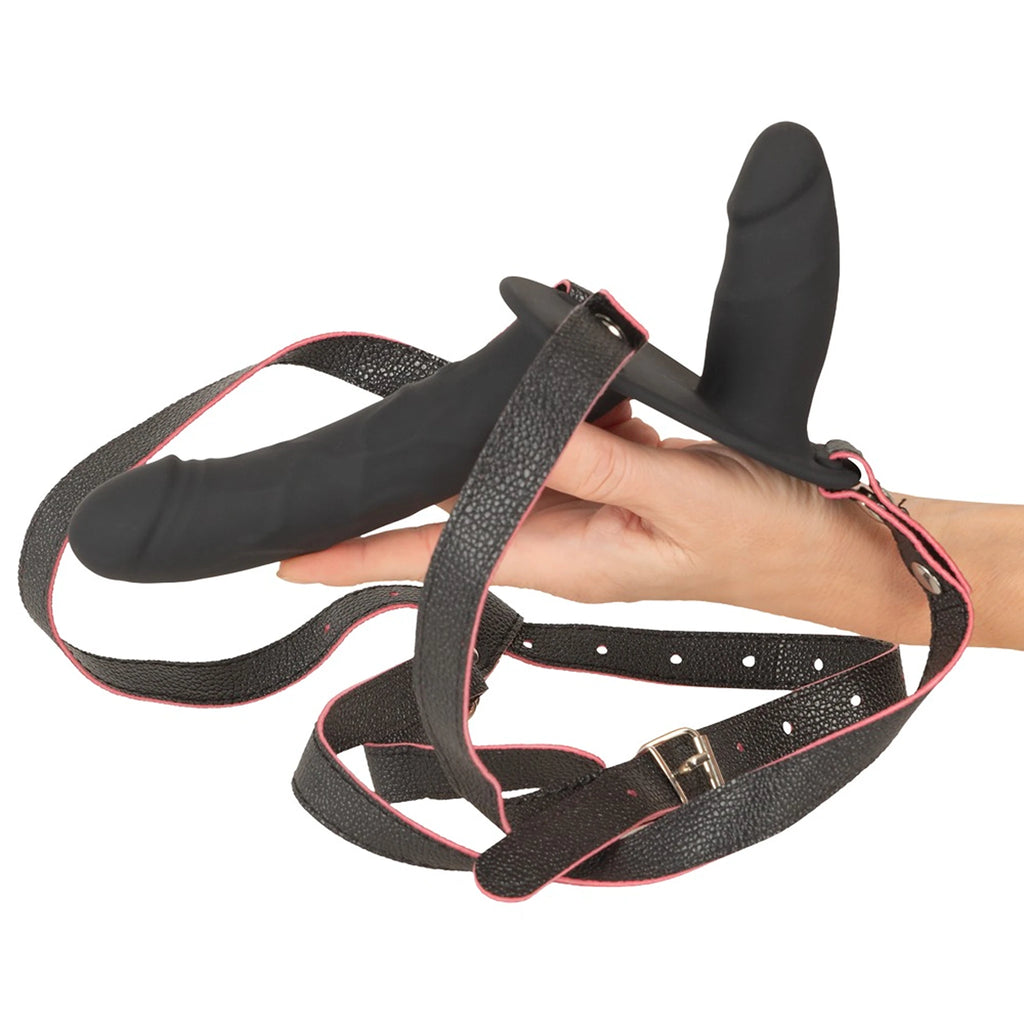 Strap-On Duplo Vibratório com Comando à Distância