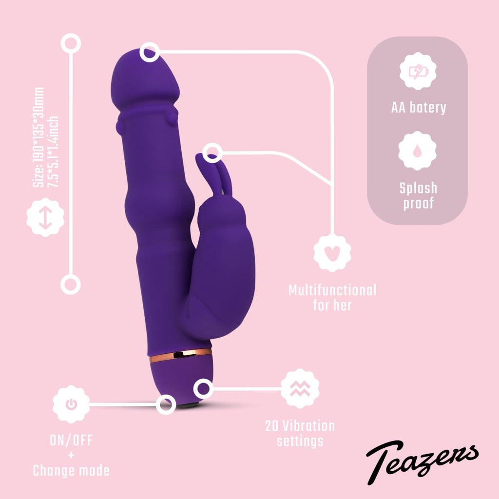 Vibrador Teazers Rabbit (Roxo)