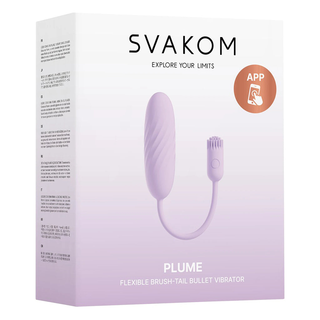 Vibrador Bala com Escova Flexível SVAKOM Plume (Com App)