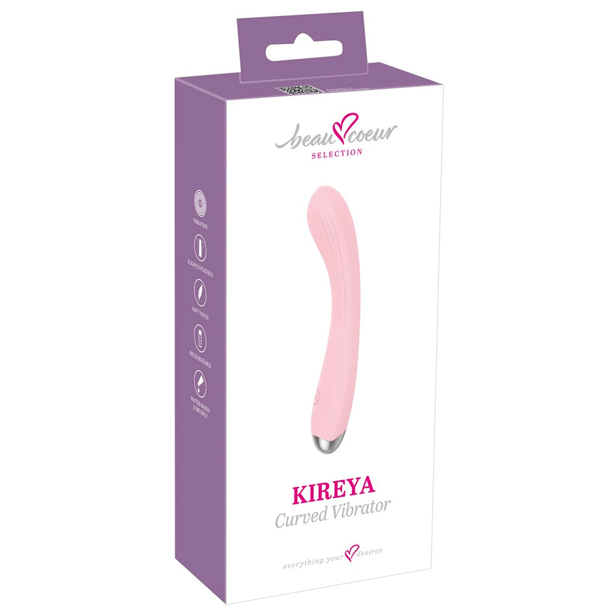 Vibrador Curvo Kireya com Textura Estimulante