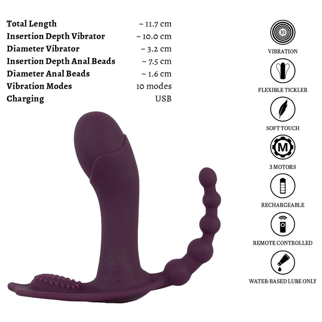 Vibrador de Cueca com Comando ARIVA RC