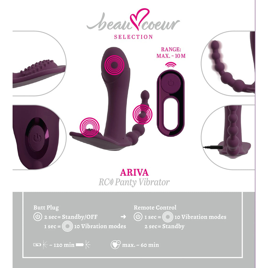 Vibrador de Cueca com Comando ARIVA RC