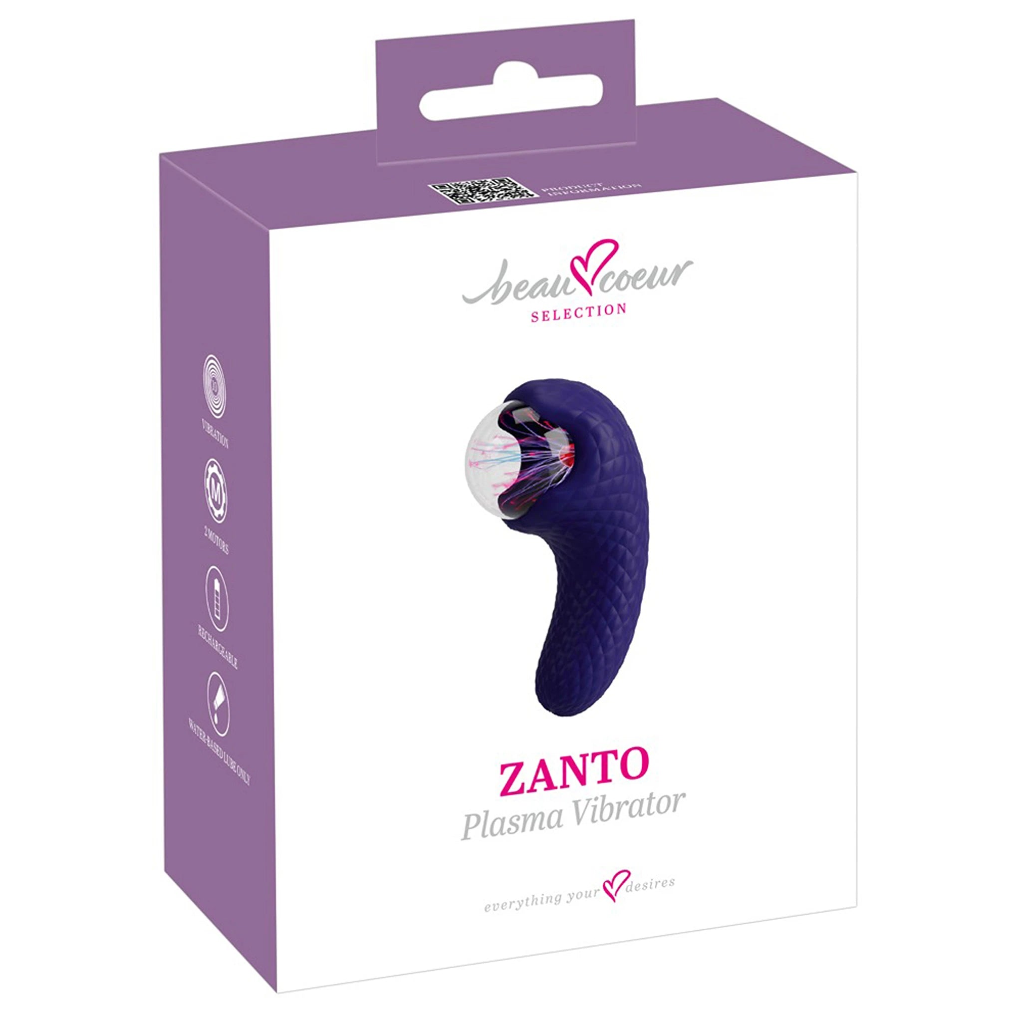 Vibrador Duplo com Esfera de Plasma e Silicone